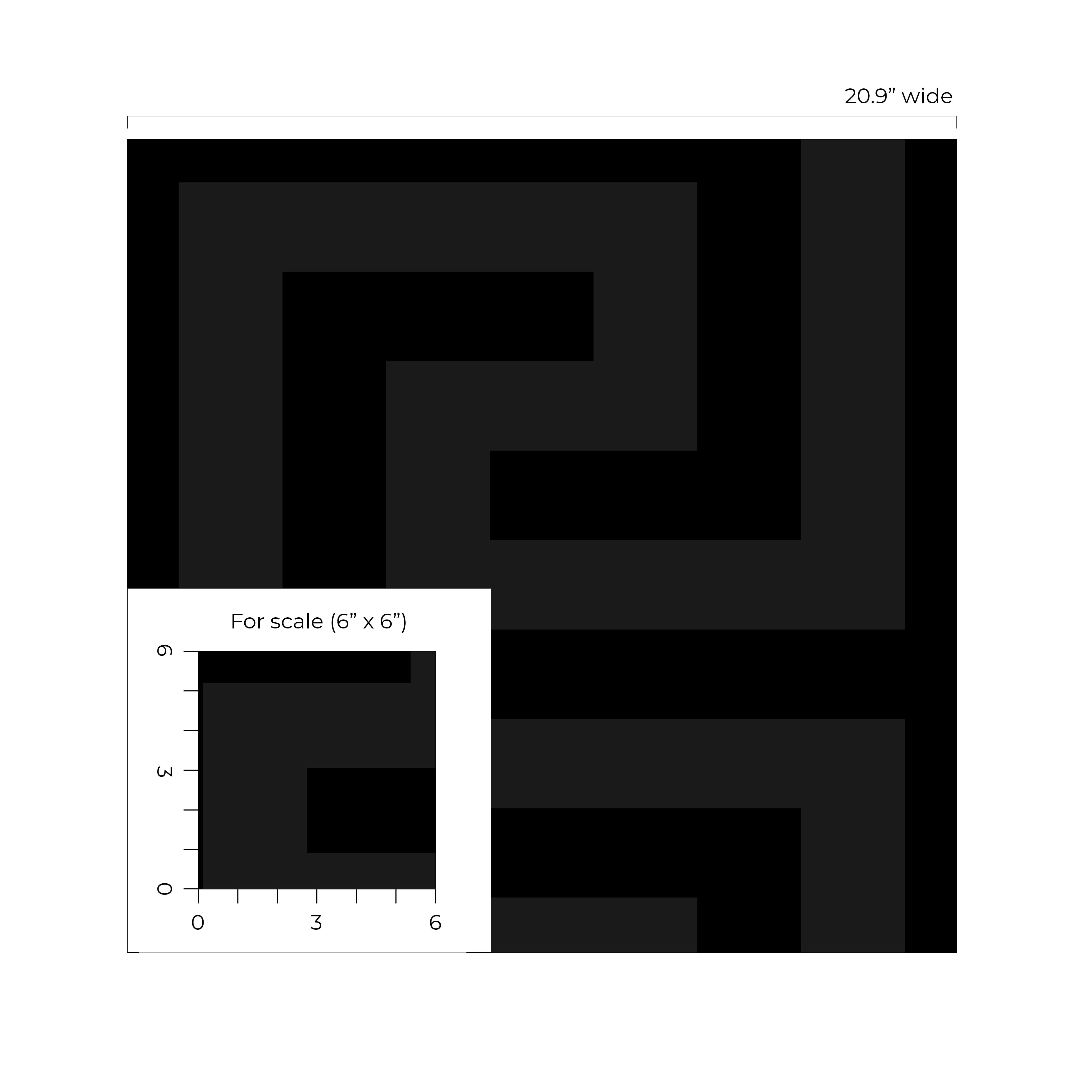 NextWall Dark Onyx Geometric Maze Peel and Stick Wallpaper - 20.9 in. W x 18 ft. L Roll