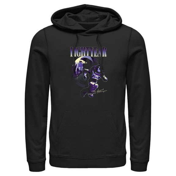 Men's Lightyear Hero Poster  Pull Over Hoodie Black X Large