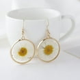 thumbnail image 3 of Nvzi Pendientes colgantes de estilo retro, nuevos y únicos, estilo bohemio étnico, joyería vintage (amarillo), 3 of 4