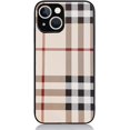thumbnail image 1 of Funda de lujo para iPhone 13 Pro Max, estilo clásico de cuadros, cubierta de cuero PU ajustada y ultrafina compatible con iPhone 13 Pro Max de 6,7 pulgadas. Levamdar 13, 1 of 6