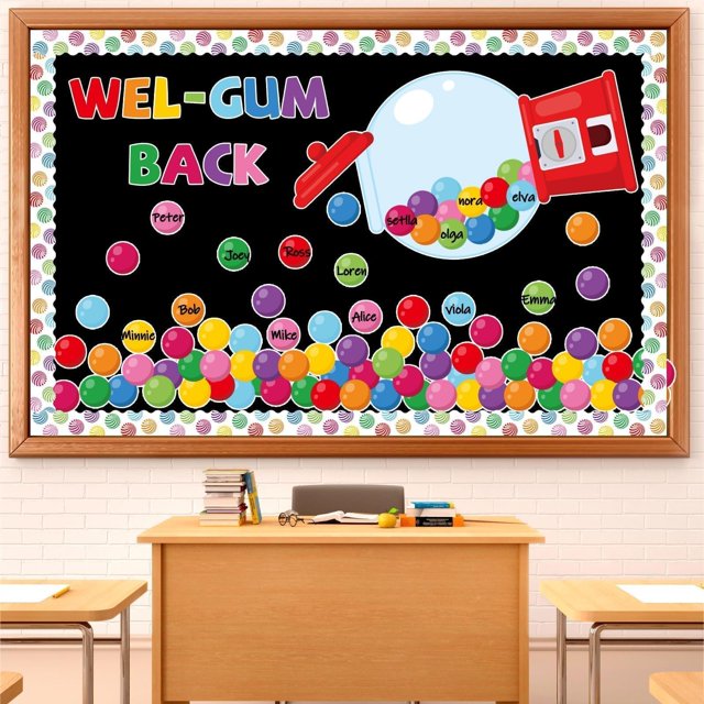 Decoraciones para tablones de anuncios con tema Justforjoyful Gumball