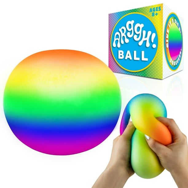 Fidget Toy Rainbow Stress Ball Squishy, Stretchy, BacktoSchool