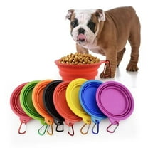 350/1000ml Dog Pet Foldable Silicone Bowl Outdoor Travel Collapsible Portable Cat Food Water Container Feeder Dishes