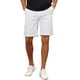thumbnail image 1 of Pantalones cortos de verano de corte regular para hombre INSPIRE CHIC a rayas 28 Blanco, 1 of 6