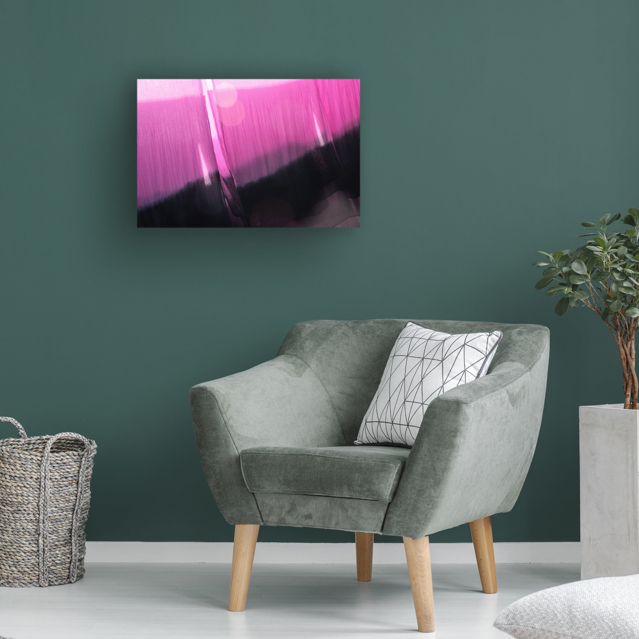 Canvas Wall Art - Apurva Madia 'Pink' Wall Art for Living Room, Bedroom, or Office D?cor by Trademark Fine Art - 47 x 30 Inches