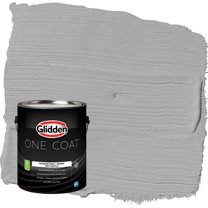 Glidden One Coat Flagstone / Gray Semi-Gloss Interior Paint with Primer, 1 Gallon
