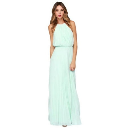 Maggy London Chiffon Dress - Women Formal Long Chiffon Prom Evening Party Bridesmaid Wedding Maxi Dress Sleeveless