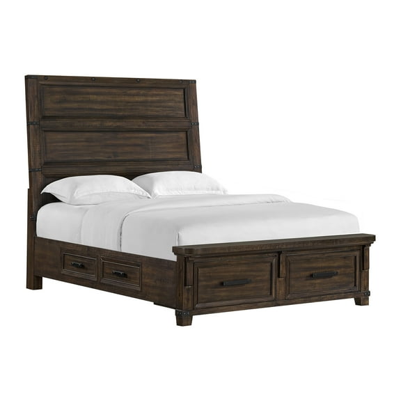 Picket House Furnishings Canyon Ridge  Queen Storage Bed in Charcoal
