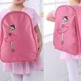 thumbnail image 3 of Mochila bordada de danza de ballet para niñas Bolsa deportiva de hombro para niños (rosa), 3 of 14