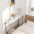 thumbnail image 5 of OUTGOODS 39.4" Industrial Console Table with USB & Outlets, Slim Metal & MDF Sofa Table, 5 of 8