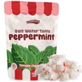 thumbnail image 2 of (4 pack) Snackathon Salt Water Taffy Single Flavor, Peppermint, Bulk Individually Wrapped Gourmet Candy, Soft & Chewy Sweet Treats, 15 oz Resealable Bag, 2 of 9