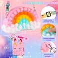 Aucma 2 Pack Purse for Girls Toys Gift Rainbow Cloud Pink Unicorn