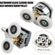 thumbnail image 5 of Shower Door Double Roller Pulley 4pcs/set 23mm Wheel Diameter Plated Alloy Fixed Pulley Bathroom Spare Parts, 5 of 5