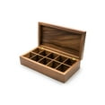 thumbnail image 1 of Ironwood Gourmet, Rectangular Tea Box, Acacia Wood, 1 of 4