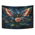 thumbnail image 4 of WOBOGO American Flag Butterfly Tapestry 90×60in Home Living Room Bedroom Wall Hanging Ornaments, 4 of 10