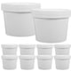 thumbnail image 1 of GOOHOCHY 10 juegos de tazones desechables para comida, vasos para comida para llevar y vasos para gachas con tapa., 1 of 7