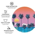 thumbnail image 3 of Naloa Beach with Palm Trees Leather Coasters for Drinks, Durable Drink Coasters 4 Set for Tabletop Protection, Luxurious Home Décor and Housewarming Gift ( {designName})Round Shape, 3 of 6