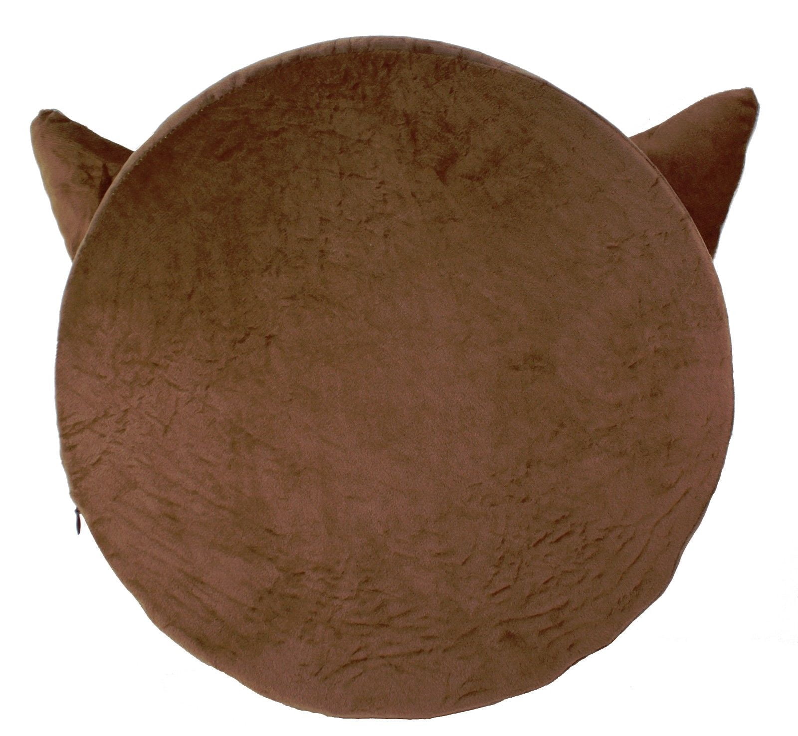 3D Brown Cat Face Memory Foam Cushion Pillow Doll Seat Pad Home Decor LS01726