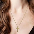 thumbnail image 4 of Collier Pendentif Croix pour Hommes en Acier Inoxydable Seigneurs Prière Bible Lot O0, 4 of 8