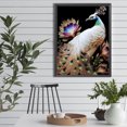 thumbnail image 4 of Kit de pintura de diamante redondo completo DIY 5D pavo real blanco decoración del hogar 30x40cm, 4 of 9