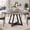 47" Gray dinner table, variant on Anyact 42in Round Dining Table for 4, Kitchen Dining Room Circle Dinner Pedestal Table,Kitcen Table Sturdy Wood Kitchen & Dining Room Furniture, Gray(Only table)