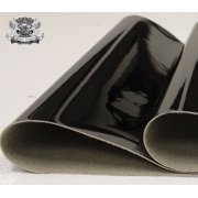 CHROME MIRROR Glossy Vinyl TPU Leatherettes Fabric Fake Leather 54 wide for Shoes Bags Clothing Upholstery Sewing Patchwork & Craft Applique (Sold by the Yard) - Black