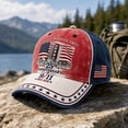thumbnail image 6 of Yungyresw Unisex Baseball Caps Adjustable Strap Anniversary USA Hat Never Forget Memorial Caps Patriotic American Flag Sun Hat D One Size, 6 of 7