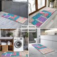thumbnail image 2 of Bohemian Pioneer Flower Patchwork Kitchen Rug Mat,Kitchen Runner Rugs Non Skid Washable,Decorative Kitchen Floor Mats for Kitchen,Sink,Laundry,17"X47", 2 of 5