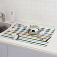 thumbnail image 2 of Cauagu Dish Drying Mat,24*18 inch Absorbent Dish Drainer Kitchen Counter,Dish Drying Pad for Countertops,Sinks,Draining Racks( Cartoon Dinosaurs), 2 of 8