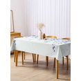 thumbnail image 3 of Blue Eucalyptus Rectangle Tablecloth, Botanical Plant Rustic Branch Floral Waterproof & StainResistant Tablecloth, Washable Oil-proof Table Cover for Dining/Party/Wedding/Camping/Buffet 54x108 In, 3 of 9