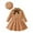 Brown, variant on lnmuld Winter Outfits 2 Piece Elegant Floral Girl Dress Set with Cape and Hat for and Casual Winter Wear Solid Color Size:2XL