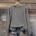 thumbnail image 4 of hoksml Maternity Nursing Sweatshirt Crew Neck Long Sleeve Pocket Adjustable Feeding Top for Pregnant Daily Soft, 4 of 9
