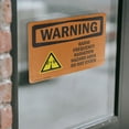 thumbnail image 4 of (2 Pack) Radio Frequency Radiation Hazard Area OSHA Warning Sign, 4 of 7