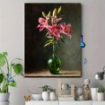 thumbnail image 4 of Pink Lily Still Life Canvas Painting，Wall Decor for Living Room Bedroom Dining Room Office Hotel Home, 4 of 8