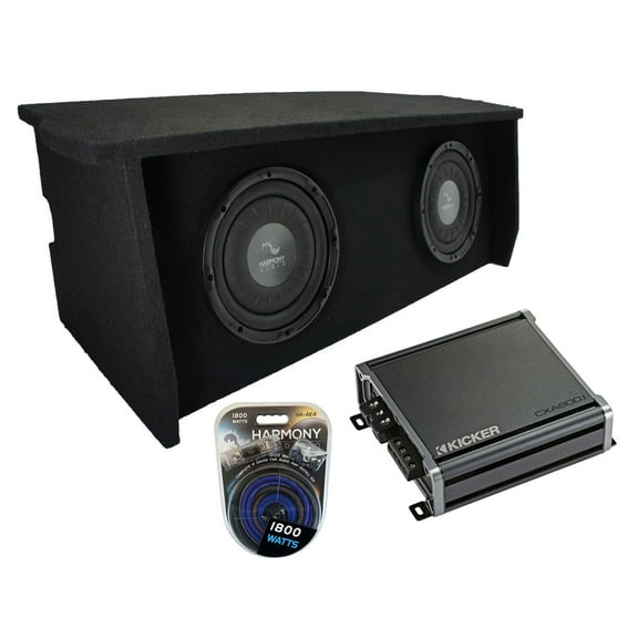 2007-2018 Jeep Wrangler 2 Door Dual 10" Enclosure Harmony HA-F104 Sub Box CXA800.1