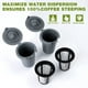 thumbnail image 5 of Taza de filtro reutilizable, filtro de malla de acero inoxidable, ducha de agua de diseño especial, tazas de filtro duraderas, gris (paquete de 2), 5 of 5