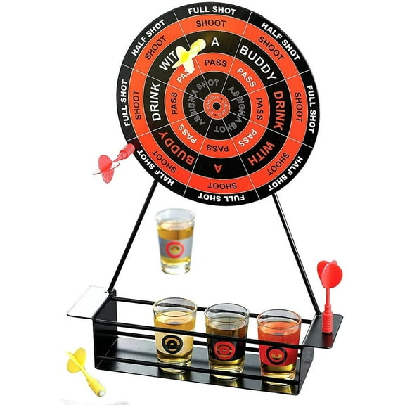 Fun Magnetic Dart Board Shots Drinking Game Set