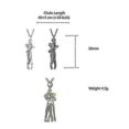 thumbnail image 5 of Couple Hug Pendant Necklace Jewelry Simple And Elegant Clavicle Chain, 5 of 5