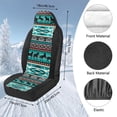 thumbnail image 7 of Uorisanigo Front Car Seat Covers, 2 Pack Auto Protectors for Front Seats, Aztec African Tribal Horse Auto Interior Accessories, Premium Non-Slip Seat Covers for Van, SUV, Truck, Pickup, 7 of 7