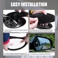 thumbnail image 4 of Right Side Heated Mirror Glass w/Backing Plate Fit for 06-12 Toyota RAV4, 4 of 11