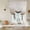 Beige, Cream White, variant on Grey Abstract Art Tie Up Curtains 45 Inches Long, Kitchen Window Curtains Over Sink, Contemporary Luxury Aesthetics Small Window Curtains Shade Balloon Curtains Valances for Bedroom/Cafe 34"x45"