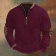 thumbnail image 1 of Blusas y camisas de manga larga con cuello redondo Sudadera con capucha de cuello redondo para hombre Jersey estampado Blusa de poliéster de manga larga para hombre, 1 of 4