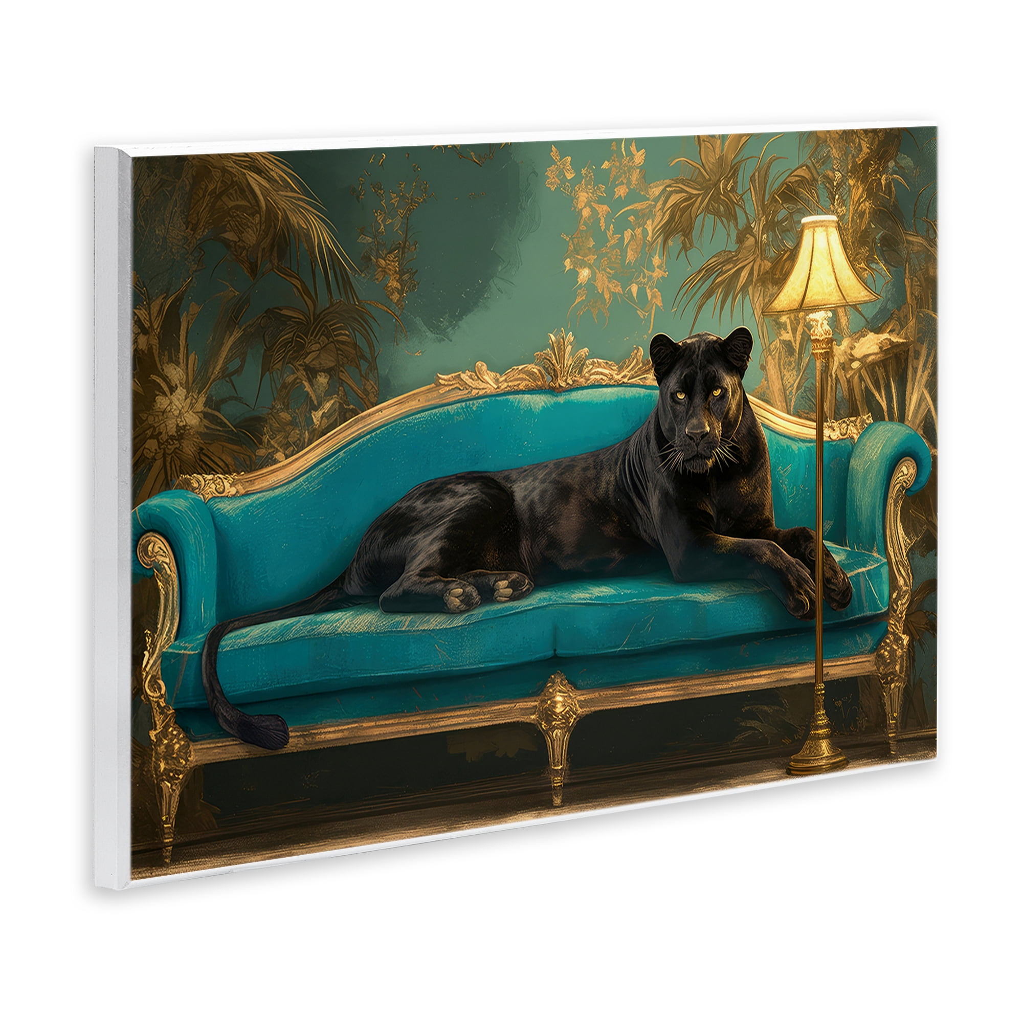 Stupell Industries Exotic Lounging Panther Wall Plaque Art, design by Tina LeCour
