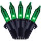 thumbnail image 1 of YULETIME Luces de Halloween de color naranja, verde y morado con alambre negro, 66 pies, 200 unidades de luces navideñas con certificación UL, paquete de 2 juegos de 33 pies, 100 mini luces (naranja,, 1 of 4