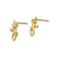 thumbnail image 3 of Gem & Harmony 14K Yellow Gold Polished Gecko Lizard Post Earrings for Women, 3 of 5