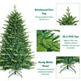 thumbnail image 2 of GLINTEX Pre-lit Artificial Hinged Christmas Tree with APP Controlled LED Lights, Stylish Christmas Decoration Tree, 2 of 7
