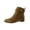 Polo Tan Burnished Calf, variant on Womens BRIELE Leather Logo Ankle Boots