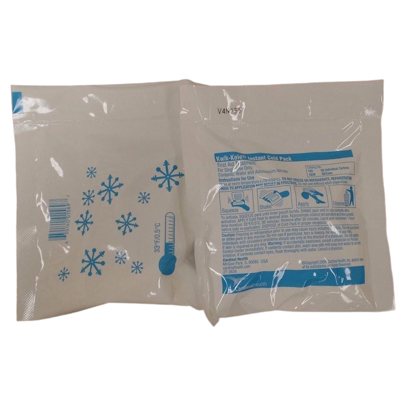 Cardinal Health KWIK-KOLD Instant Ice Pack First Aid Kit Size-2 pks( Ref #103B)
