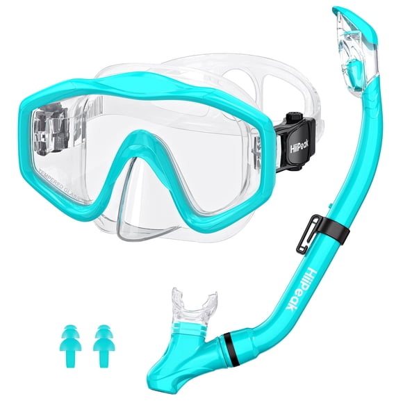 Set de Equipo de Snorkel HiiPeak para Niños de 6 a 14 años con Máscara de Secado Superior