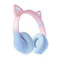 thumbnail image 3 of Auriculares LED Sonido envolvente Cancelación de ruido Estéreo Ajustable Head Beam Cat Rosado azul, 3 of 9